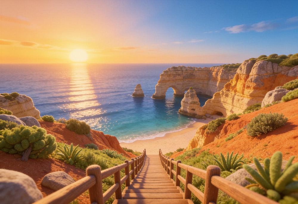 Personalised children's travel book set in the Algarve