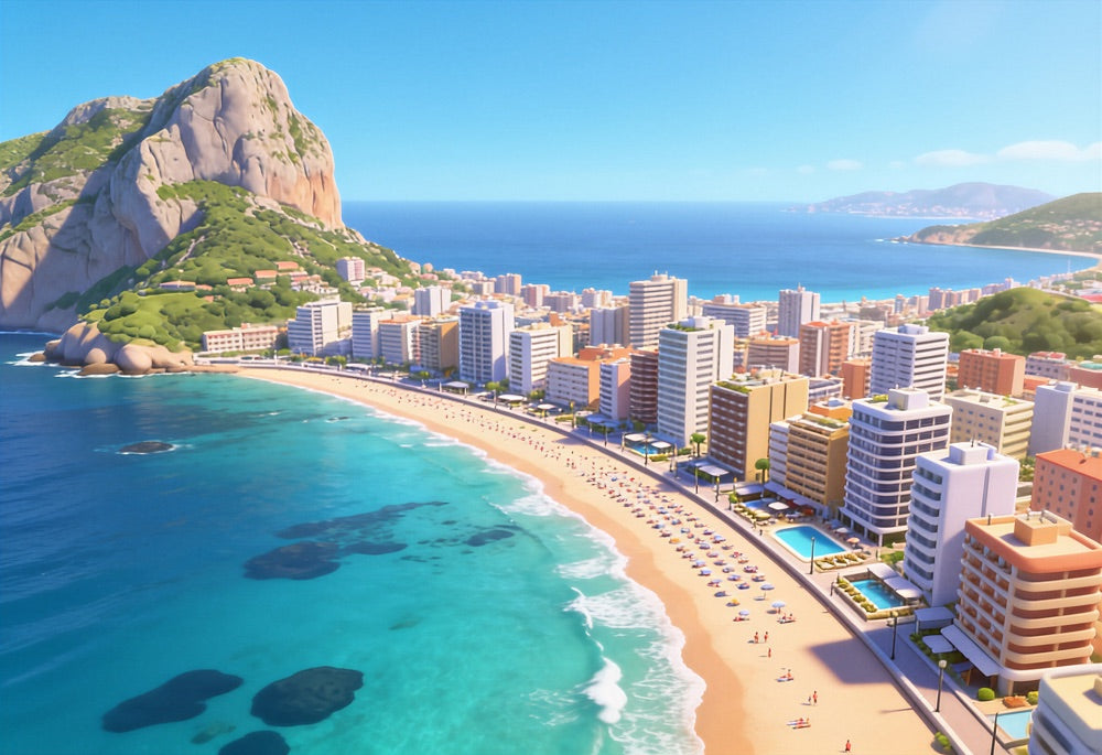 Personalised children's travel book set on the Costa Blanca