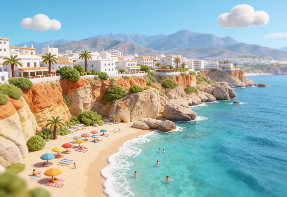 Personalised children's travel book set on the Costa del Sol