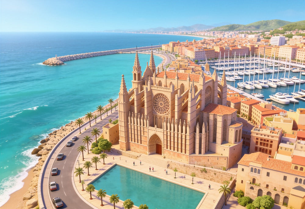 Personalised children's travel book set in Mallorca