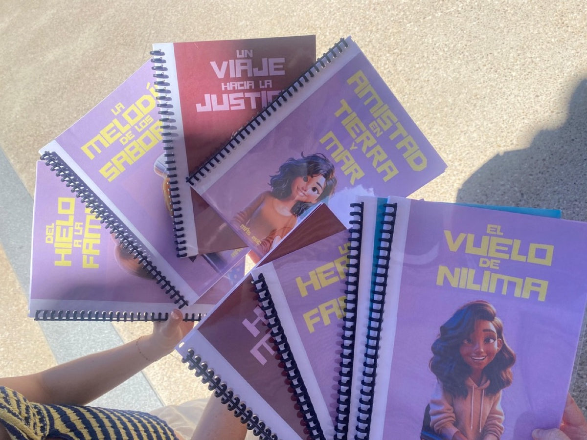 The original Fundación Caná storybooks — where it all started